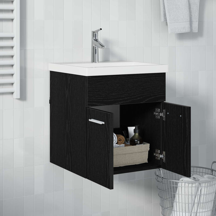 Dulap de chiuvetă Stejar Negru 41 x 38,5 x 46 cm Lemn compozit - WALTI WALTI