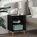 Dulap de pat Stejar Negru 40 x 30 x 50 cm Lemn compozit - WALTI WALTI