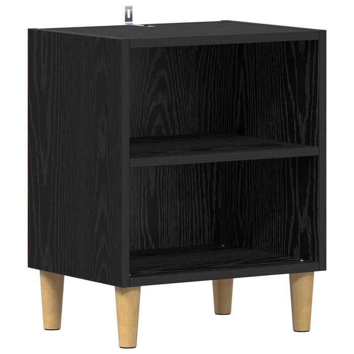 Dulap de pat Stejar Negru 40 x 30 x 50 cm Lemn compozit - WALTI WALTI