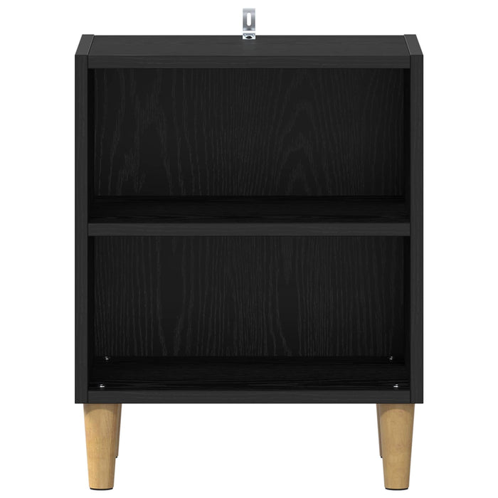 Dulap de pat Stejar Negru 40 x 30 x 50 cm Lemn compozit - WALTI WALTI