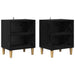 Dulap de pat 2 pcs Stejar Negru 40 x 30 x 50 cm Lemn compozit - WALTI WALTI