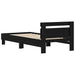 Cadru de pat Stejar Negru 98.5 x 200 cm Lemn compozit - WALTI WALTI