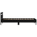 Cadru de pat Stejar Negru 98.5 x 200 cm Lemn compozit - WALTI WALTI