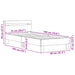 Cadru de pat cu headboard Lemn vechi 75 x 190 cm Lemn compozit - WALTI WALTI