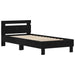 Cadru de pat Stejar Negru 75 x 190 cm Lemn compozit - WALTI WALTI