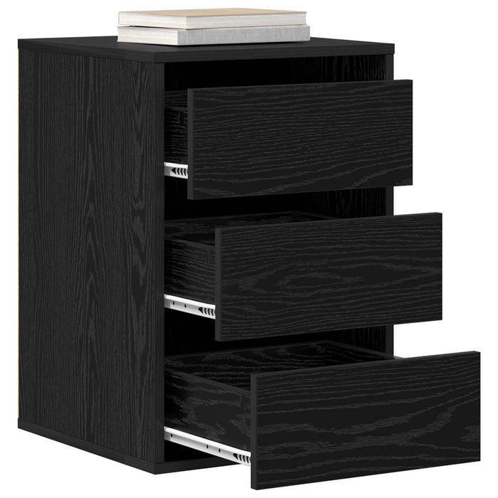 Dulap cu sertare Stejar Negru 41 x 40 x 58 cm Lemn compozit - WALTI WALTI