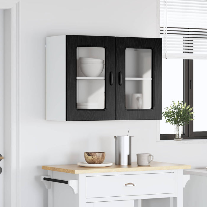 Dulap de bucătărie cu ușă Kalmar Stejar Negru 80 x 31 x 60 cm - WALTI WALTI