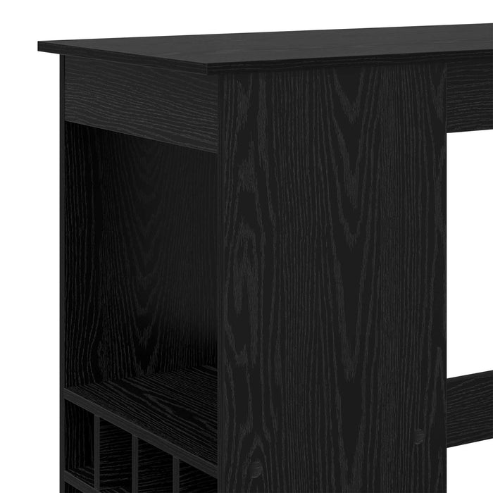 Masă de bar Stejar Negru 90 x 47.5 x 103.5 cm Lemn compozit - WALTI WALTI