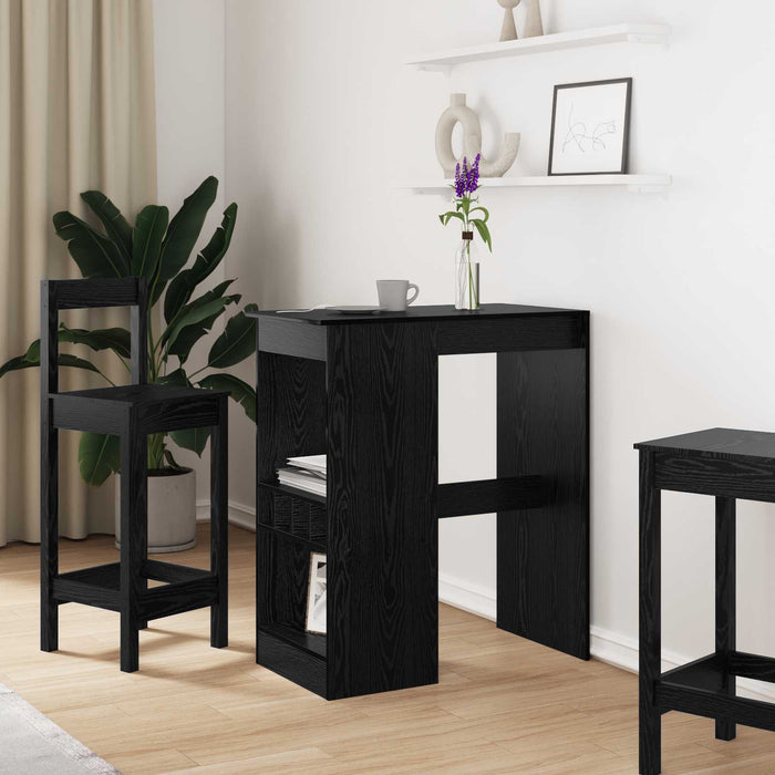 Masă de bar Stejar Negru 90 x 47.5 x 103.5 cm Lemn compozit - WALTI WALTI