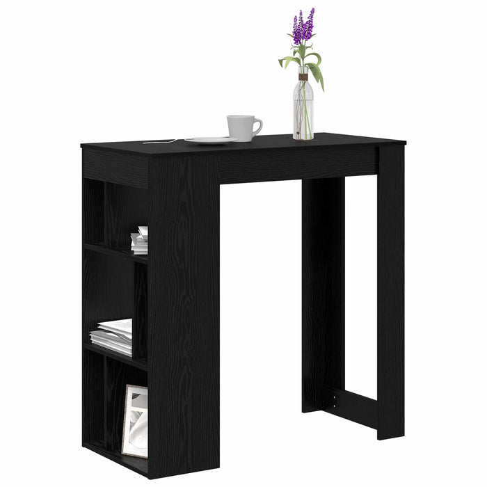 Masă de bar Stejar Negru 102 x 50 x 103,5 cm Lemn compozit - WALTI WALTI