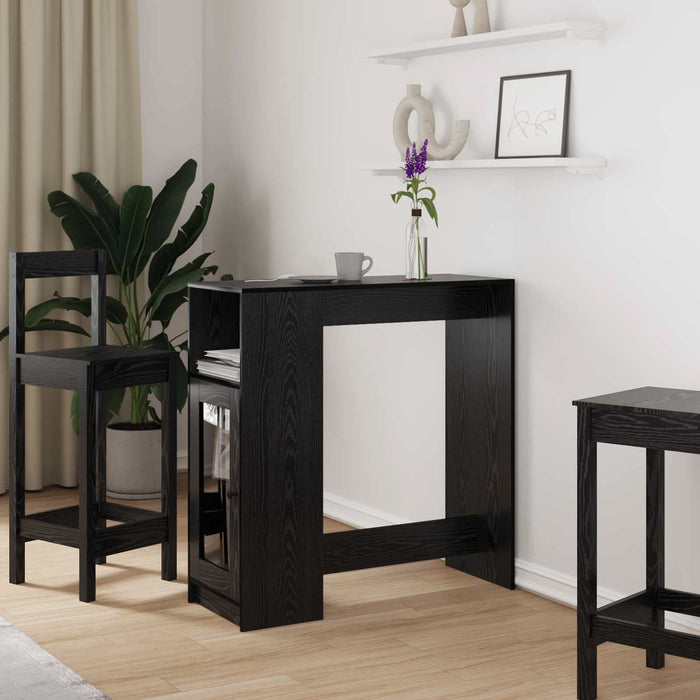 Masă de bar Stejar Negru 101 x 40 x 103,5 cm Lemn compozit - WALTI WALTI