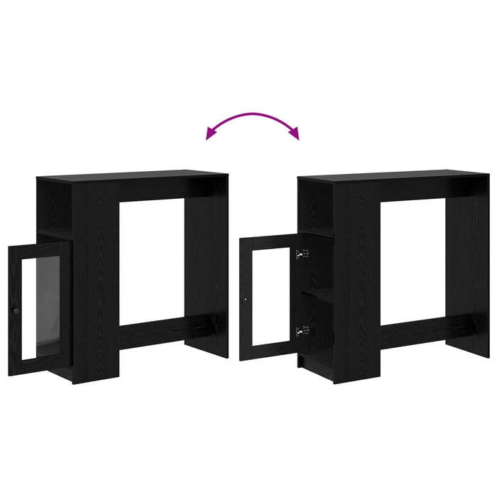 Masă de bar Stejar Negru 101 x 40 x 103,5 cm Lemn compozit - WALTI WALTI
