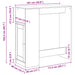 Masă de bar Stejar Negru 101 x 40 x 103,5 cm Lemn compozit - WALTI WALTI