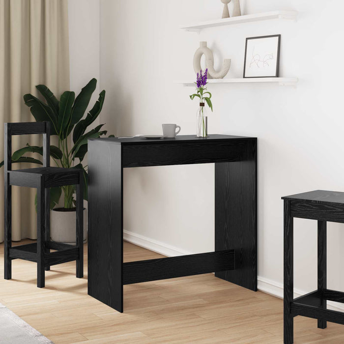 Masă de bar Stejar Negru 102 x 50 x 103,5 cm Lemn compozit - WALTI WALTI