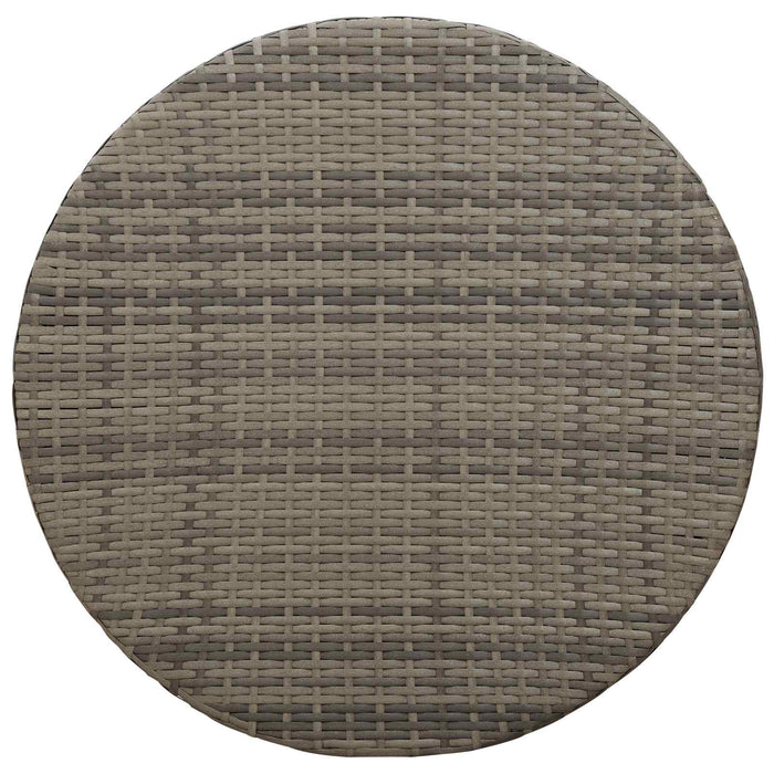 Masă de cafea pentru exterior Gri Ø 68 x 30 cm poliratan - WALTI WALTI