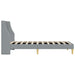 Cadru de pat cu headboard Gri deschis 90 x 200 cm țesătură - WALTI WALTI
