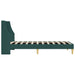 Cadru de pat cu headboard Verde închis 100 x 200 cm țesătură - WALTI WALTI