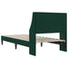 Cadru de pat cu headboard Verde închis 80 x 200 cm Catifea - WALTI WALTI