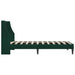 Cadru de pat cu headboard Verde închis 90 x 200 cm Catifea - WALTI WALTI