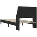 Cadru de pat cu headboard Negru 100 x 200 cm Catifea - WALTI WALTI