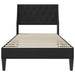 Cadru de pat cu headboard Negru 100 x 200 cm Catifea - WALTI WALTI