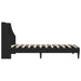 Cadru de pat cu headboard Negru 100 x 200 cm Catifea - WALTI WALTI