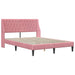 Cadru de pat cu headboard Roz 120 x 190 cm Catifea - WALTI WALTI