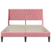 Cadru de pat cu headboard Roz 120 x 190 cm Catifea - WALTI WALTI
