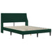 Cadru de pat cu headboard Verde închis 120 x 200 cm Catifea - WALTI WALTI