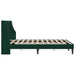 Cadru de pat cu headboard Verde închis 120 x 200 cm Catifea - WALTI WALTI