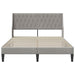 Cadru de pat cu headboard Gri deschis 160 x 200 cm Catifea - WALTI WALTI