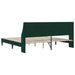 Cadru de pat cu headboard Verde închis 180 x 200 cm Catifea - WALTI WALTI