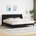 Cadru de pat cu headboard Negru 180 x 200 cm Catifea - WALTI WALTI