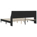Cadru de pat cu headboard Negru 180 x 200 cm Catifea - WALTI WALTI