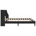 Cadru de pat cu headboard Negru 180 x 200 cm Catifea - WALTI WALTI