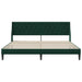 Cadru de pat cu headboard Verde închis 200 x 200 cm Catifea - WALTI WALTI