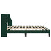 Cadru de pat cu headboard Verde închis 200 x 200 cm Catifea - WALTI WALTI