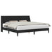 Cadru de pat cu headboard Negru 200 x 200 cm Catifea - WALTI WALTI