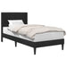 Cadru de pat cu headboard Negru 80 x 200 cm Catifea - WALTI WALTI