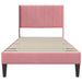 Cadru de pat cu headboard Roz 90 x 190 cm Catifea - WALTI WALTI