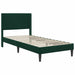 Cadru de pat cu headboard Verde închis 90 x 200 cm Catifea - WALTI WALTI