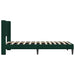 Cadru de pat cu headboard Verde închis 90 x 200 cm Catifea - WALTI WALTI