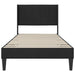 Cadru de pat cu headboard Negru 90 x 200 cm Catifea - WALTI WALTI