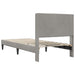 Cadru de pat cu headboard Gri deschis 100 x 200 cm Catifea - WALTI WALTI