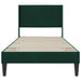 Cadru de pat cu headboard Verde închis 100 x 200 cm Catifea - WALTI WALTI