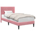 Cadru de pat cu headboard Roz 100 x 200 cm Catifea - WALTI WALTI