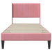 Cadru de pat cu headboard Roz 100 x 200 cm Catifea - WALTI WALTI