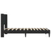 Cadru de pat cu headboard Negru 100 x 200 cm Catifea - WALTI WALTI