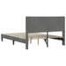 Cadru de pat cu headboard Gri închis 160 x 200 cm Catifea - WALTI WALTI