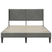 Cadru de pat cu headboard Gri închis 160 x 200 cm Catifea - WALTI WALTI